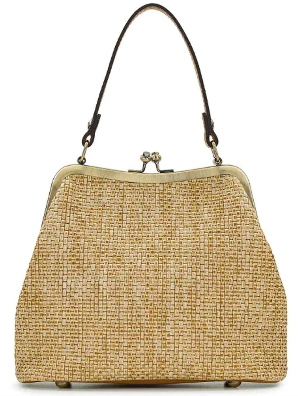 Patricia Nash Laureana Straw Frame Crossbody Bag with Scarf - NWT - Picture 8 of 11